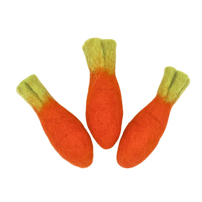 The Three Carrot 三根蘿蔔 羊毛氈貓咪玩具